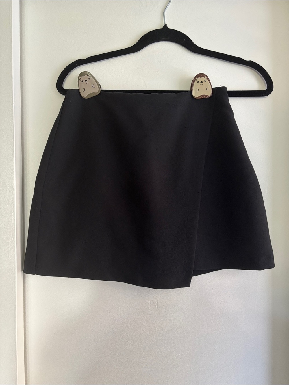 Abercrombie & Fitch A&F Black Mini Wrap Skort Skirt Small